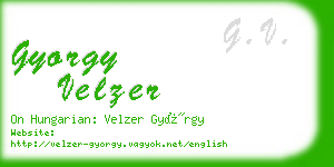 gyorgy velzer business card